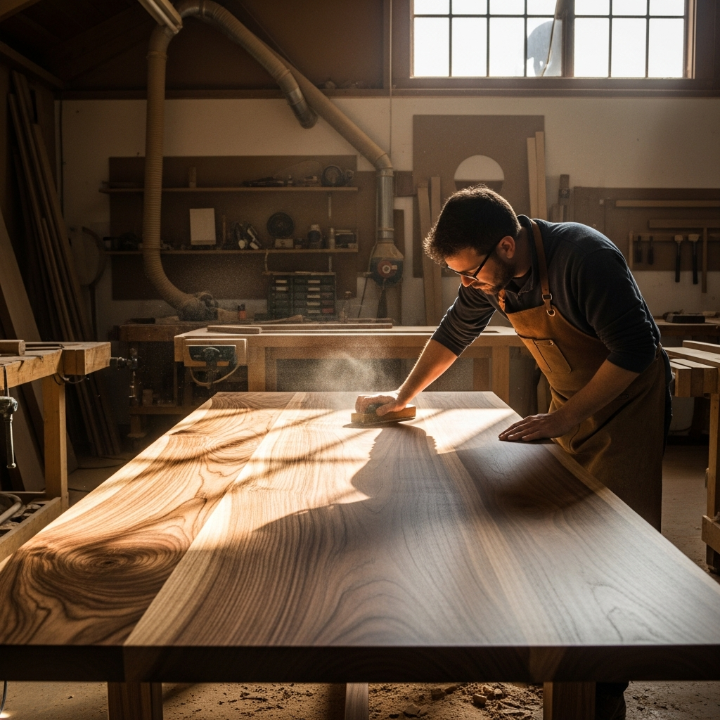 Handcrafted dining table, Amsterdam