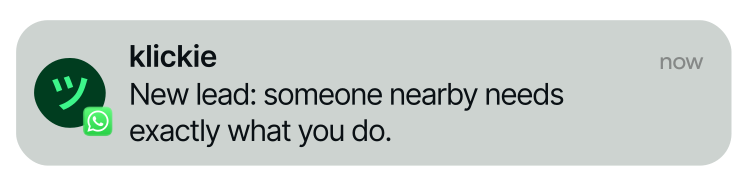 New lead notification