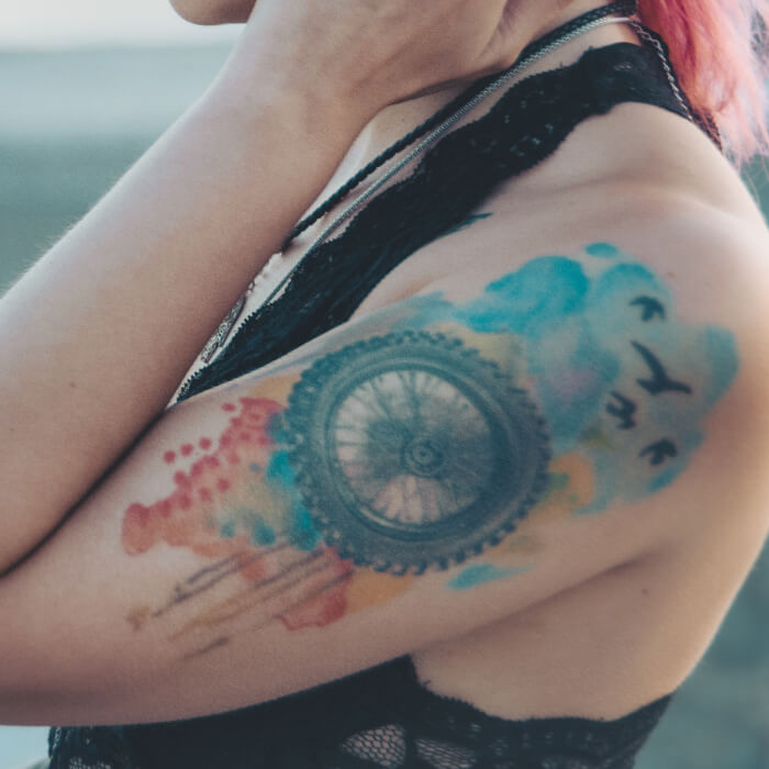 Watercolor tattoo, Amsterdam